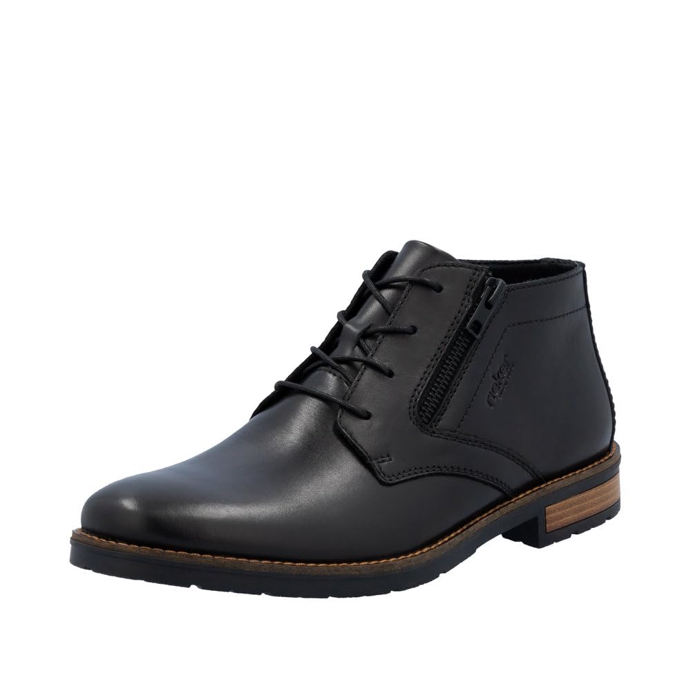 Rieker Men's 14609 Lace-Up Boots, black, 9.5 UK