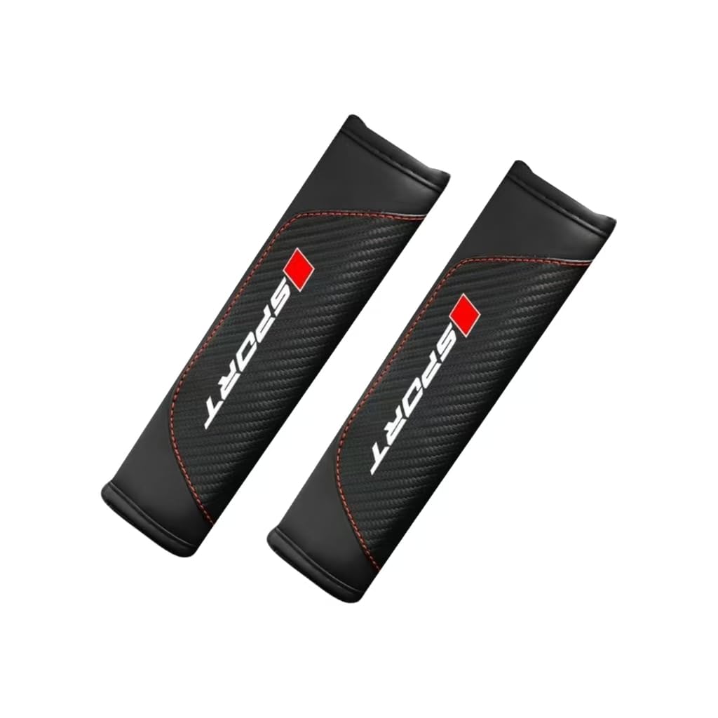 Woniyal 2 Pcs Seat Belt Pads for Audi Q4 e-tron 2021-2026, Harness Pad Seatbelt Protector Cover Pads Shoulder Strap Covers Comfort Car Accessories,Black