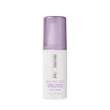 FLOWER Beauty By Drew Barrymore Seal The Deal Setting Spray for Makeup - Long-Lasting + Flawless Finish - Sweat-Proof + Rub-Resistant - Matte + All Day Face Makeup - Cruelty-Free + نباتي