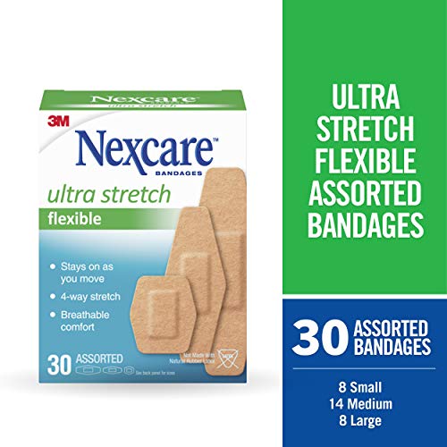 Nexcare Soft 'N Flex Bandage, Assorted Sizes, 30 Count #TOP2