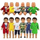 Barwa Boy Doll Clothes 6 Sets Boy Doll Clothes Daily Casual Clothes Outfits Compatible for 14 to 16 Inch Baby Doll and 18 Inch Boy Dolls