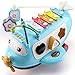 Infant Maze Spielzeug Multifunktionale Early Learning Activity Würfel-Spielzeug Interaktive Flugzeug-Form-Musik Activity-Spielzeug-Auto-Kleinkind-Sound und Musik Wulstige Abacus pädagogisches Spielzeu