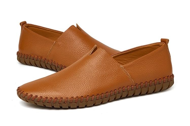 Men's Slip-on Loafers Fashion Breathable Flat Loafers Comfortable Anti-Slip Soft Sole Walking Driving Shoes4