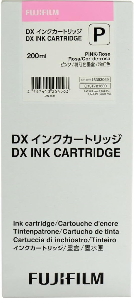 Fujifilm DX VIVIDIA Ink Cartridge 200 ML for Frontier-S Printer, Pink