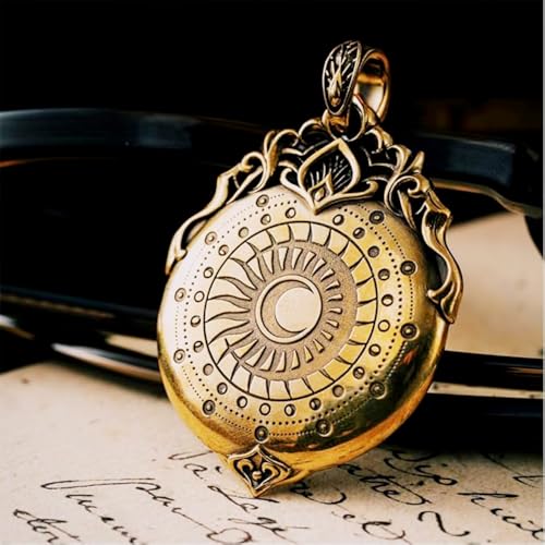 Handmade Tarot Visual Pendants, Rotatable Symbol Pendants, Mysterious Divination Ornaments, Spiritual Guidance, Insight Into Fate, Smooth Rotation, Good Luck Again And Again (Necklace style)3