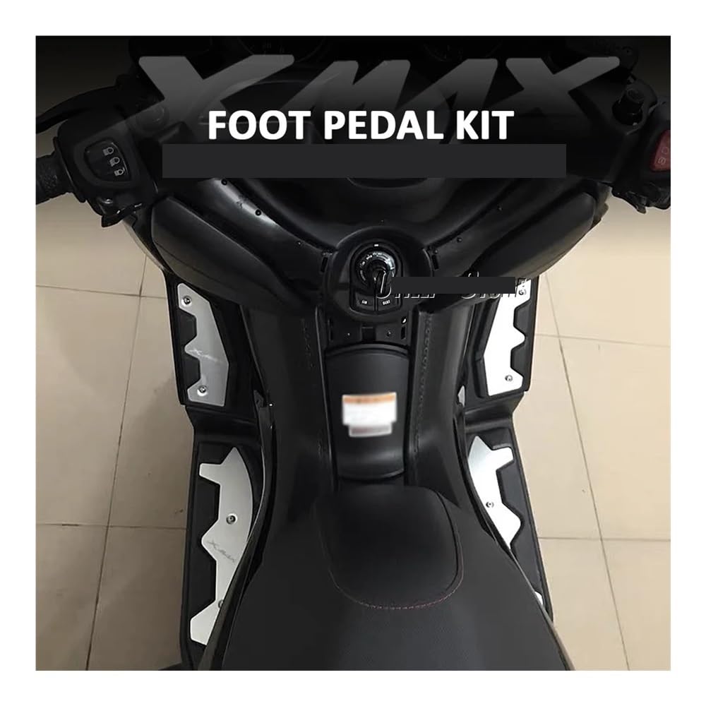 pedane poggiapiedi Per XMAX 400 300 250 125 Pedale Del Motociclo Pedale Antiscivolo Pedale In Alluminio + Gomma X-MAX125 X-MAX250 X-MAX300 X-MAX400