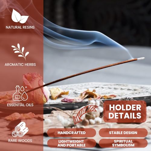 Incense-Holder-Bundled-with-Satya-Sai-Baba-Incense-Gift-Set-Nag-Champa-White-Sage-Lavender-Rose-Palo-Santo-Frankincense-Sandalwood-15gms Incense Holder Bundled with Satya Sai Baba Incense Gift Set Nag Champa White Sage Lavender Rose Palo Santo Frankincense Sandalwood 15gms