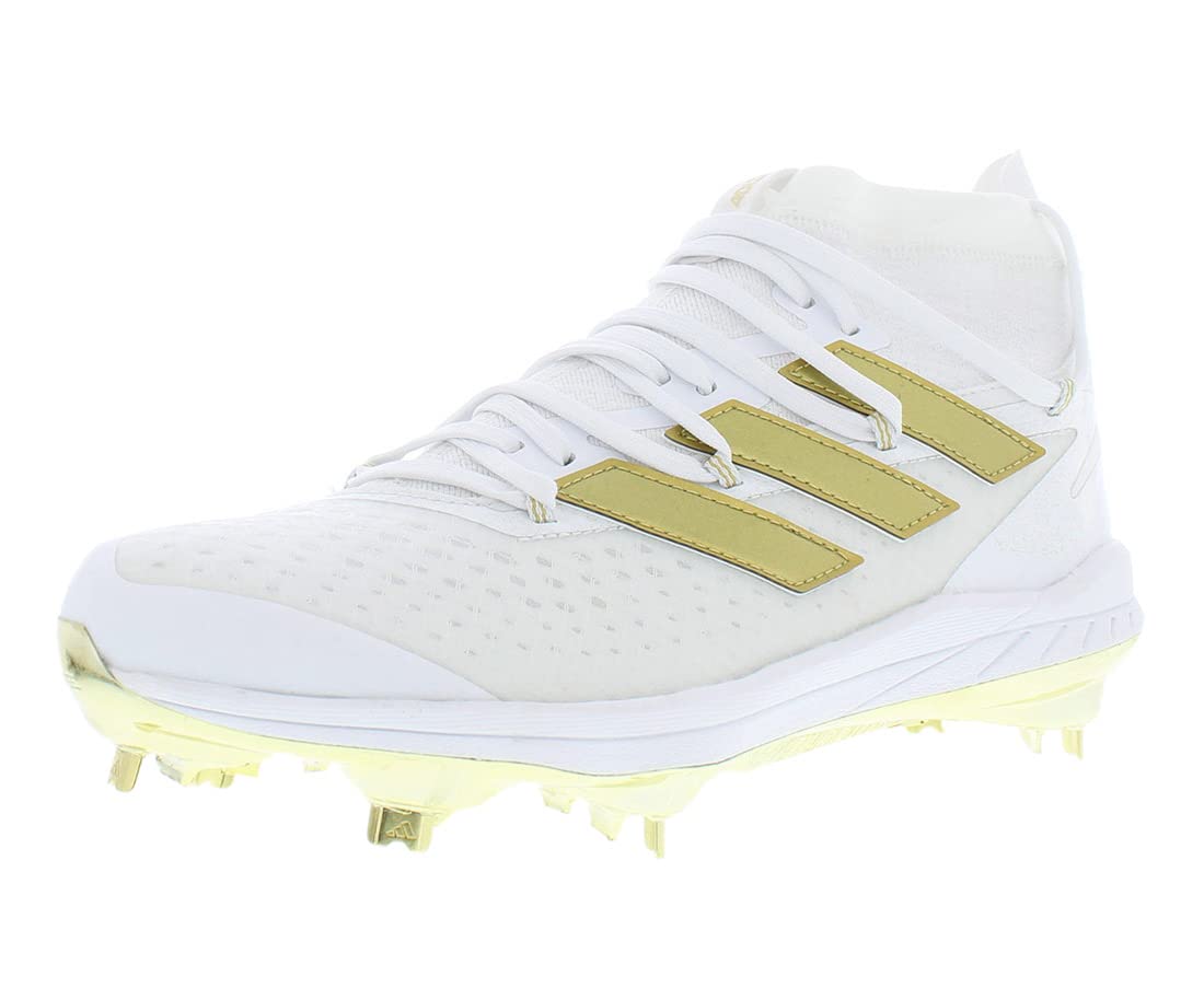 Adidas Adizero Afterburner 8 Nwv Mens Shoes Size 8.5, Color: White/Gold