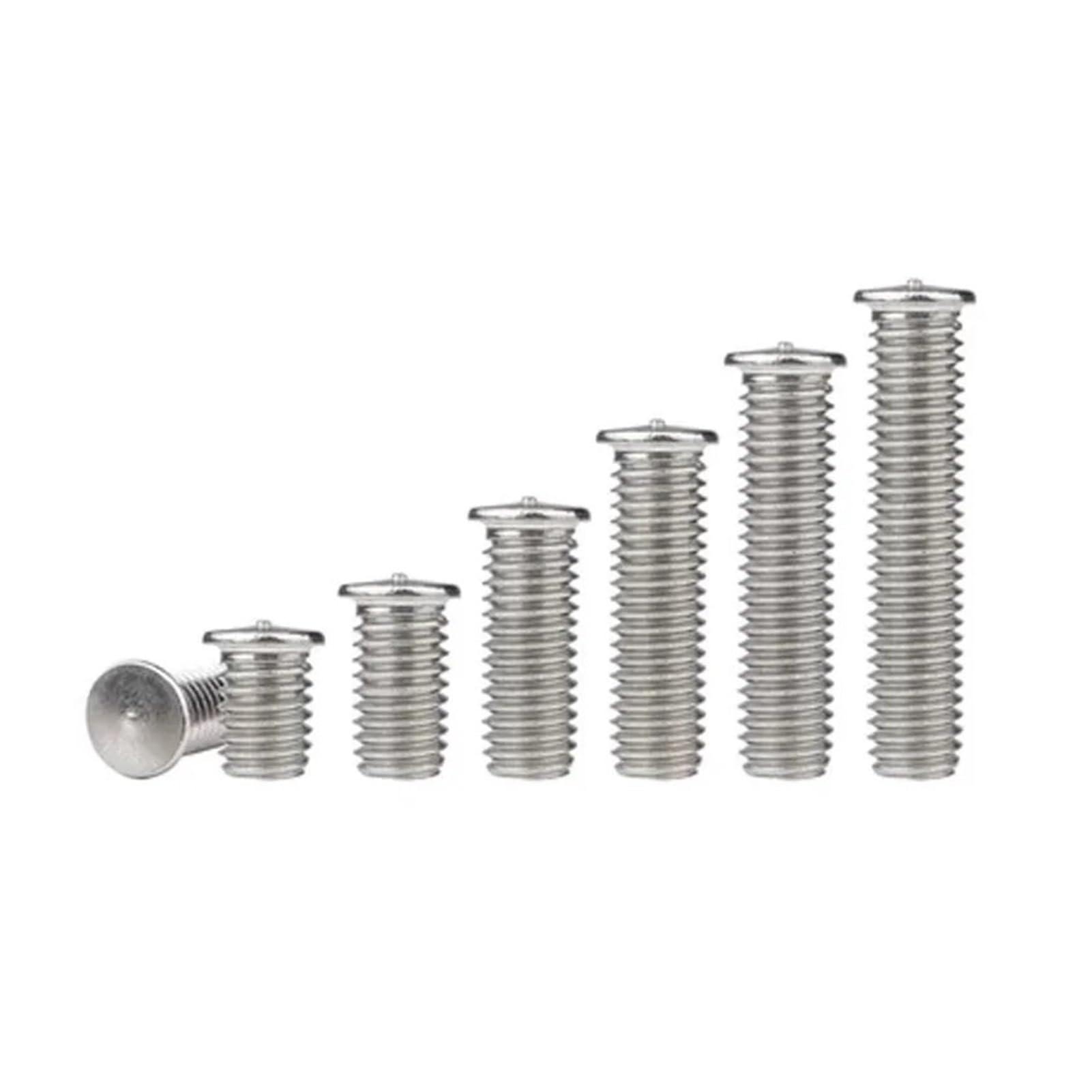 Lot de 60 boulons à souder en acier inoxydable 304 M5 x 20/25/30/35/40/45/50 mm, goujon à souder par points(M5x30mm)