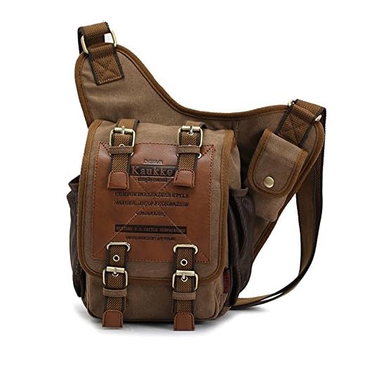 APG Crossbody Bag Canvas Leather Shoulder Bag Military Messenger Bag for School, Travel and Hiking Satchel(RANDOM COLOR )