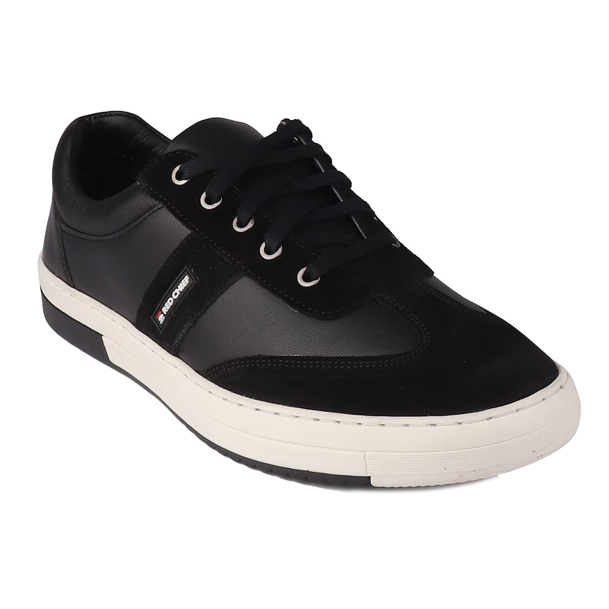 Red Chief Black Leather Sneakers for Men (B0BWTRLTQG) Amazon Price History, Amazon Price Tracker