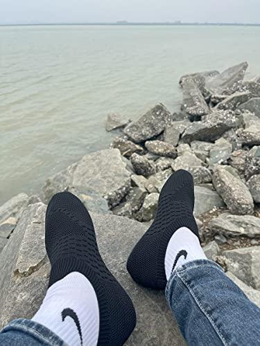 Image of QZKDM Lightweight Slip on Grip Indoor House Slippers Barefoot Non Slip Home Exercise Yoga Shoes for Men Women