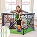6PCS 4 Colors Baby Playpen Pull up Rings-Plastic Crib Pull Rings Kids Walking Exercises Assistant Stand Up Cot Hanging Ring for Infant Baby Toddler Practice Tooll