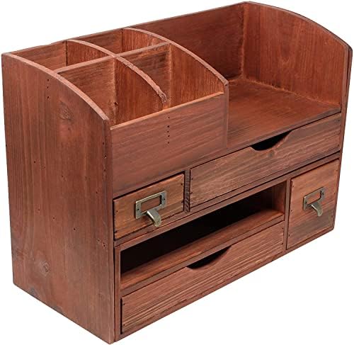 Adjustable Wooden Desk Organizer for Desktop,