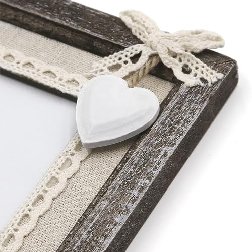 Sapowerntus4x6rusticpictureframeswoodfarmhousecuteheartlovesolidwoodenphotoframelacebowglassbohowalldecorhangingtabletopmothergrandmafamilykidsweddinggift  Urban Country Home Decor Sapowerntus 4×6 rustic picture frames wood farmhouse cute heart love solid wooden photo frame lace bow glass boho wall decor hanging tabletop mother grandma family kids wedding gift  urban country home decor