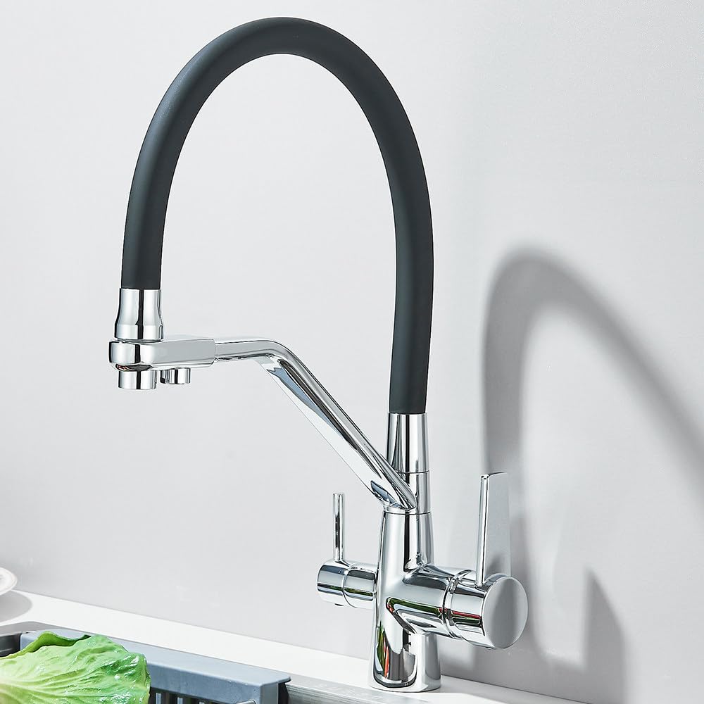 Filtre à eau pour évier de cuisine et mitigeur purificateur pour repas sains