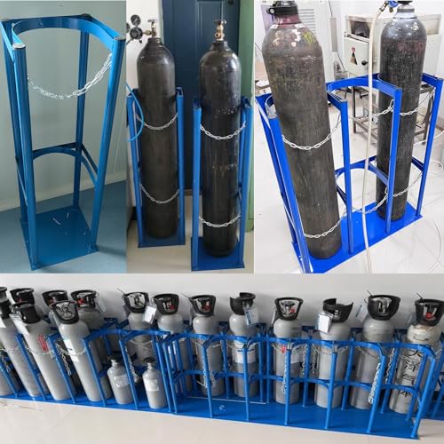 Support pour bouteilles de gaz de soudage idéal pour ateliers et écoles - 2
