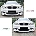 Front Spoiler Lip Splitter Fit for BMW E81 E82 E87 E88 1M 2004-2013 Glossy Black Carbon Fiber Look