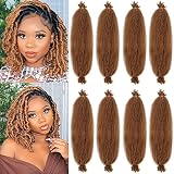 8 Packs Pre-Separated Springy Afro Twist Hair 16 Inch Spring Twsit Crochet Braids Hair For Butterfly