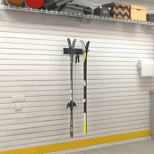 Walmann Garage Storage Organization System Ski Wall Rack 2 Pairs Of Skis Mount Hanger Home Shed And Garage Snowboard Wall Rack System Holds Up To 100Lbs #TOP1