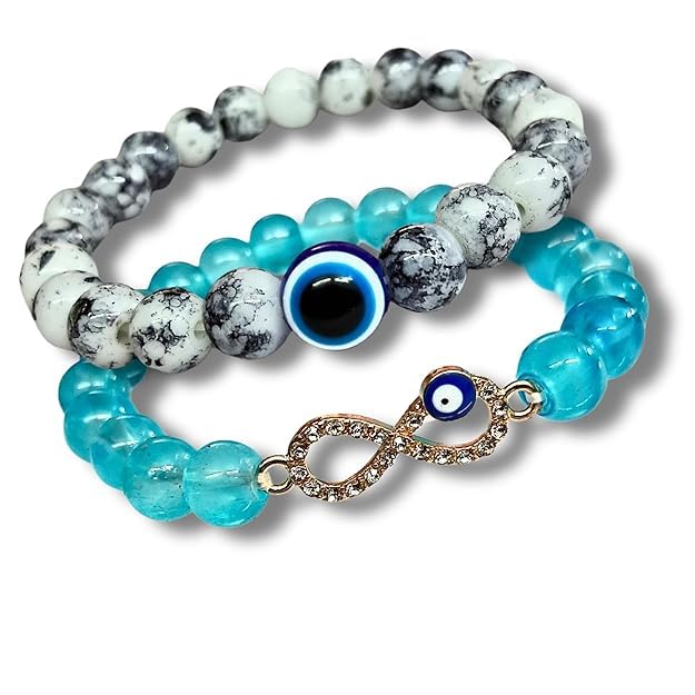 VACHANMOLI Evil Eye Couple Bracelet for Lovers Pair, Infinity Evil Eye Bracelet For Girls,Woman, Bracelets for Girls Boys Boyfriend (B0D7ZY8QDM) Amazon Price History, Amazon Price Tracker