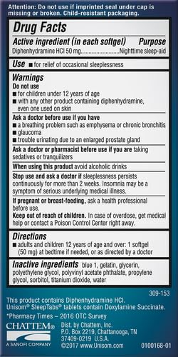 Unisom 00652 Nighttime Sleep-Aid Gels thumb #2