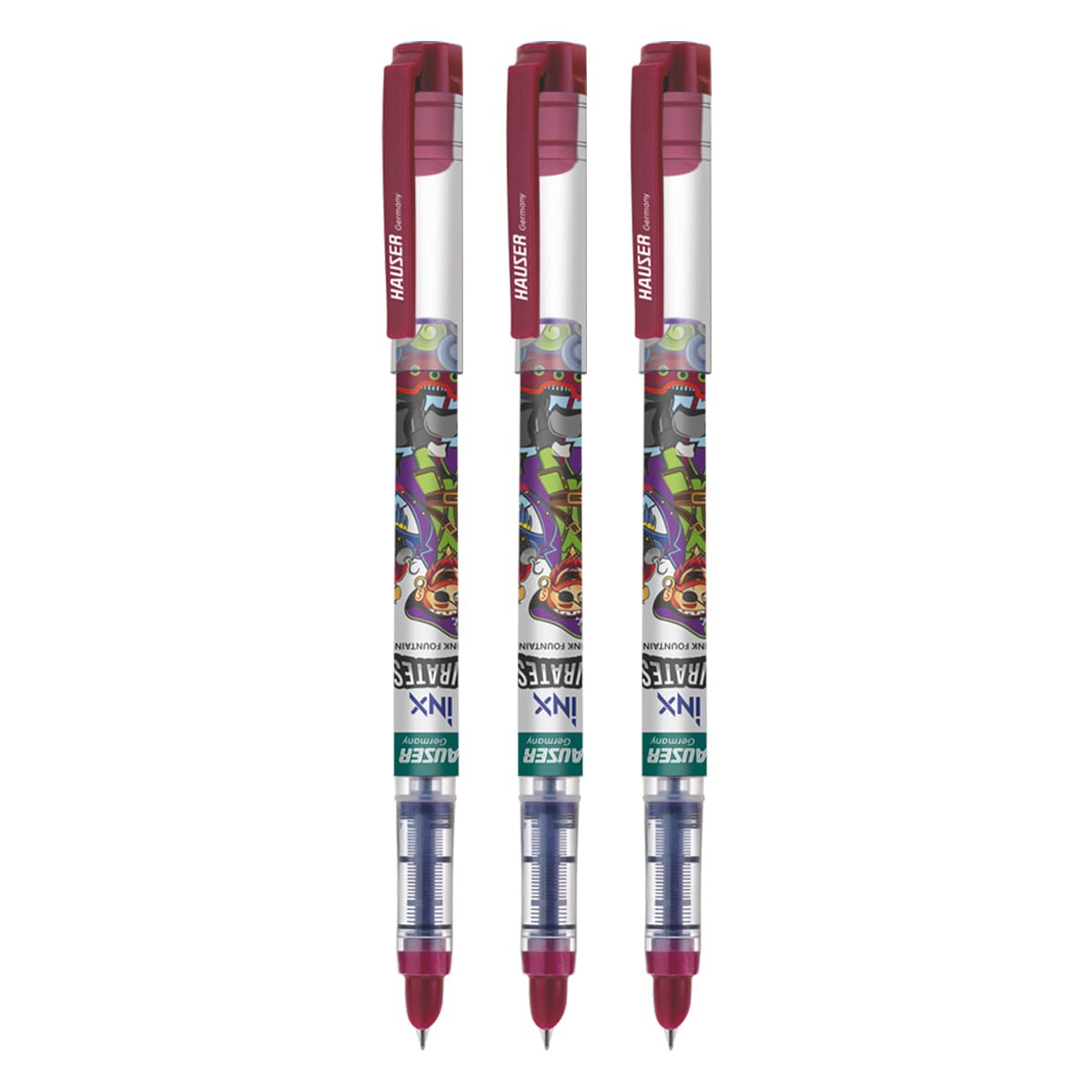 Iconiq Hauser Active Gel Pen Refills Metal Pen Clips At Piece Pen