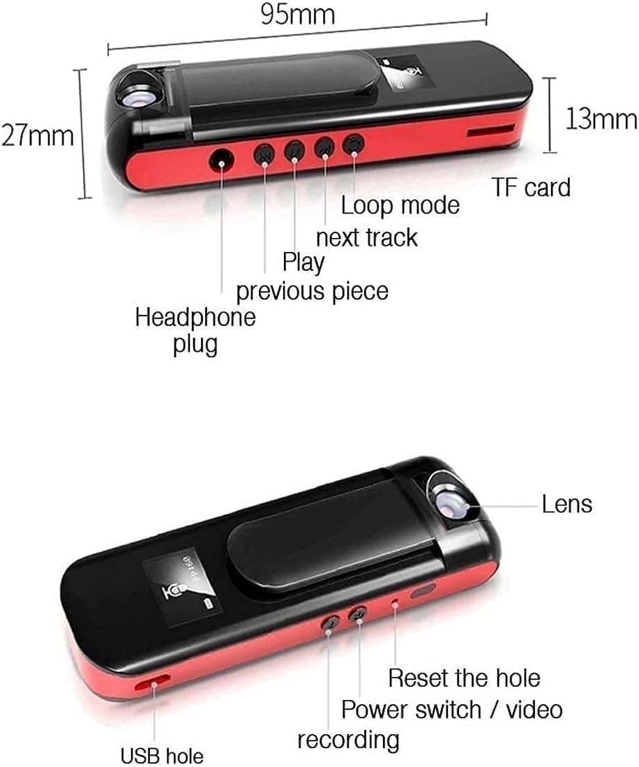 Penna di registrazione, mini registratore vocale for conferenze, riunioni e lezioni, dispositivo di registrazione su nastro audio digitale con microfono sensibile e riproduzione MP3