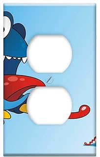 Switch Plate Outlet Cover - Cute Little Monster Cute Animal Cartoon Monster