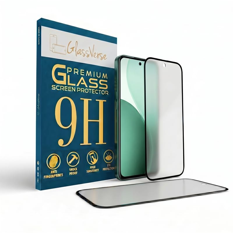 Image of GlassVerse D+ Matte Tempered Glass With 18H Hardness For Oppo F33 Pro 5G (PACK OF 1) with Free Installation Kit. Full screen Coverage - 6.57 inch
