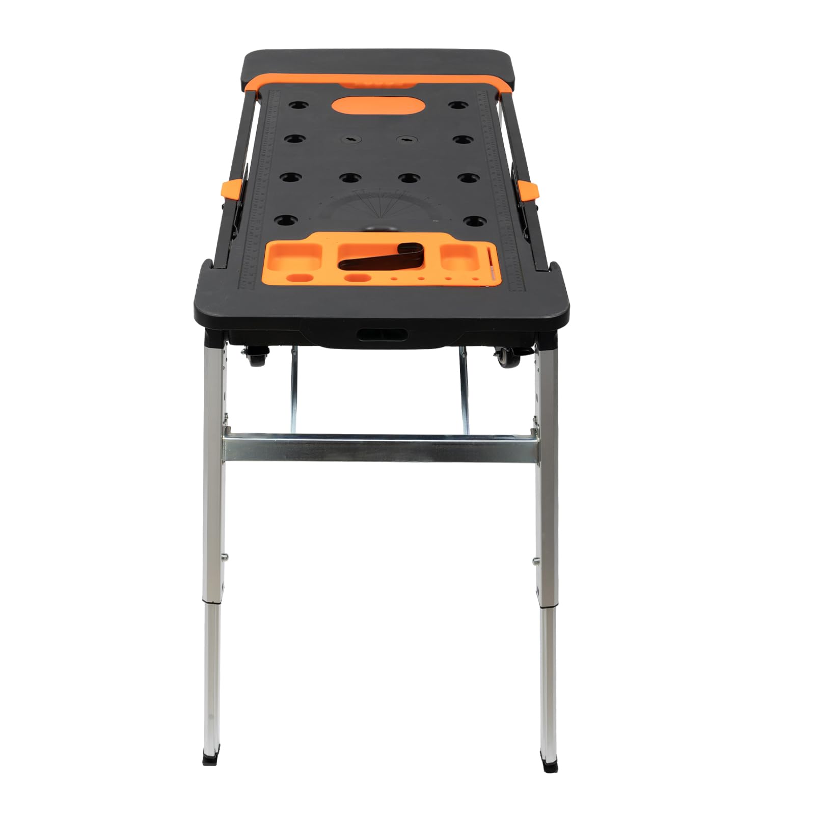 Banco de trabajo plegable 7 en 1 multifuncional con 4 ruedas, altura ajustable, capacidad de carga 250 kg, plegable, para casa, reparación de coches, decoración