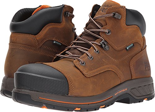 Timberland PRO Men's Helix HD 6' Composite Safety Toe Waterproof Industrial & Construction Shoe, Distressed Brown Full Grain Leather, 12