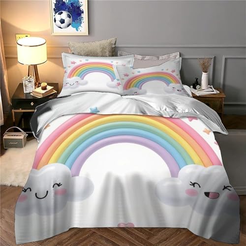 Housse de couette raton laveur 220x240 cm avec 2 taies d'oreiller - 6