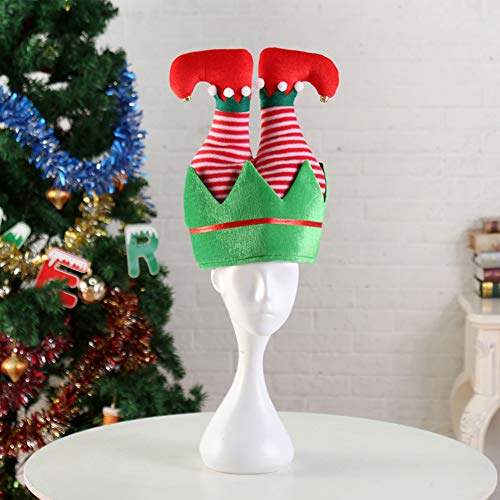 Shindel Christmas Hat, Christmas Elf Hat With Bells Santa Hat Xmas Holiday Hat, Holiday Party Supplies #TOP4