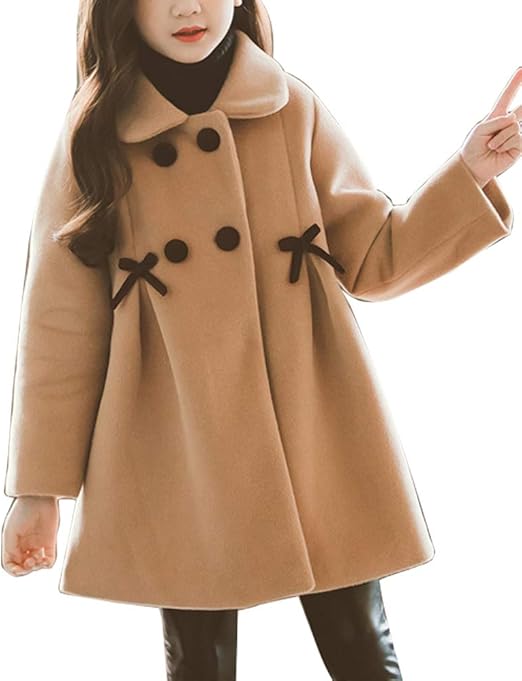 Amazon Happyjp 女の子 コート 可愛い アウター Aライン ゆったり チェスターコート リボン 防寒 ジャケット 秋 冬 コート ジャケット 通販