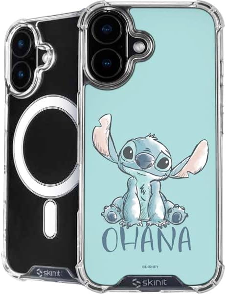 Skinit Phone Case Compatible with MagSafe iPhone 16 Plus - Officially Licensed Disney Lilo and Stitch Stay Weird Design