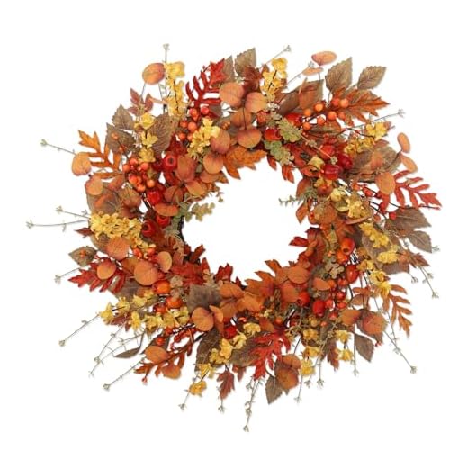 25+ Beautiful Fall Entryway Decor Ideas to Welcome the Season 2 22 inch Artificial Fall Wreaths for Front Door,Autumn Wreath with Large red Berries and Fall Leaves Suitable for Indoor Outdoor Wall Porch Harvest Festival Thanksgiving Day Farmhouse Holiday Decor.