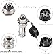 VISSQH 16pcs GX16 7Pin Panel Metal Mounting Round Aviation Plug, 16 mm Male/Female Aviation Plug Cable Connector 7-Pin+Rubber Protective Cap and Screwdriver