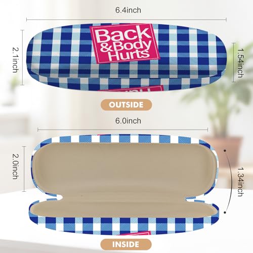Image of Glasses Case Hard Shell,Portable Protective Eyeglasses Case, Eyeglass Holder Box with Cleaning Cloth, for men women