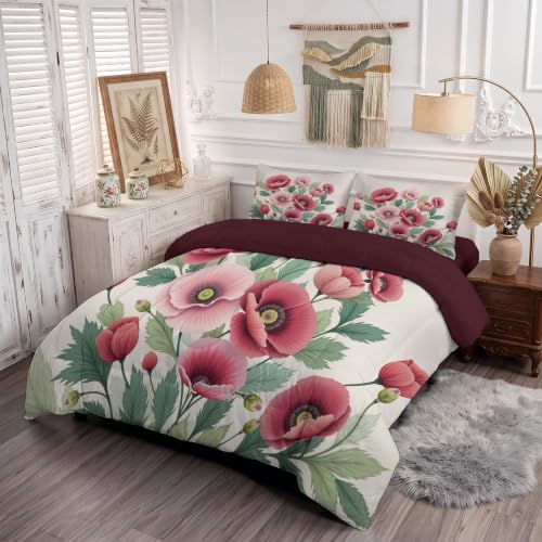 Edredon Reversible Capullo de amapola para Dormitorios de Ensueño 3