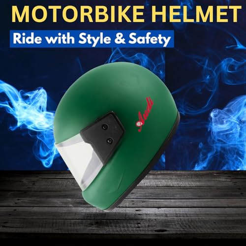 Image of Sage Square Audi Full Face Clear Visor Helmet | ISI Certified | High Standard Safety | Extra Comfort & Stylish