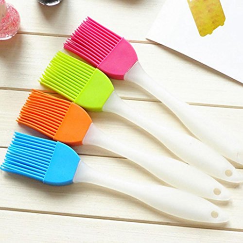 Silicone Basting Brush Baking Bakeware Oil Roast Cream Utensil Heat Proof Pastry Brush for BBQ Meat, Cakes Desserts Baking or Grilling