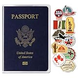 WHALEZON 5 Pack Clear Passport Cover, Transparent Plastic Passport Protector