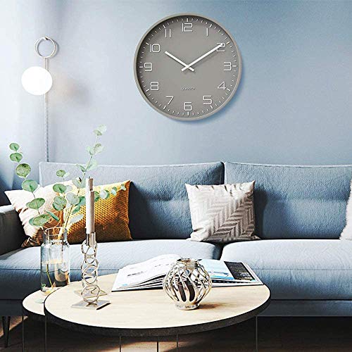 Image of HZDHCLH Wall Clocks for Living Room Bedroom Office Classroom Decor Small Silent Non Ticking Kitchen Wall Clock Battery Operated