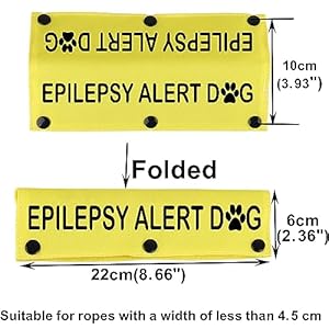   Emergency-Medical-Dog-Leash-Sleeve-Epilepsy-Alert-Dog-Dog-Leash-Hanging-ID-Patch-Tag-Medical-Alert-Gift-Epilepsy-Alert-YE-Sleeve