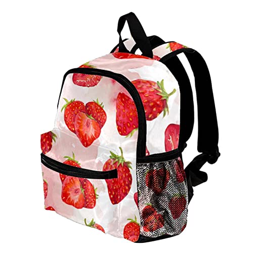 Sac à dos enfants motif fleurs roses compact et multicolore - 3