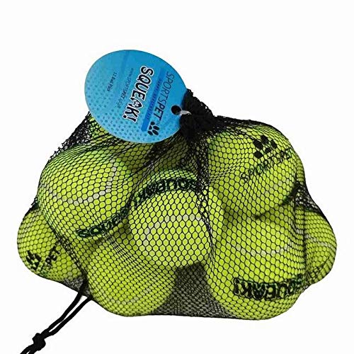 SPORTSPET TENNIS Balls for Dogs (TENNIS, 12 pack)