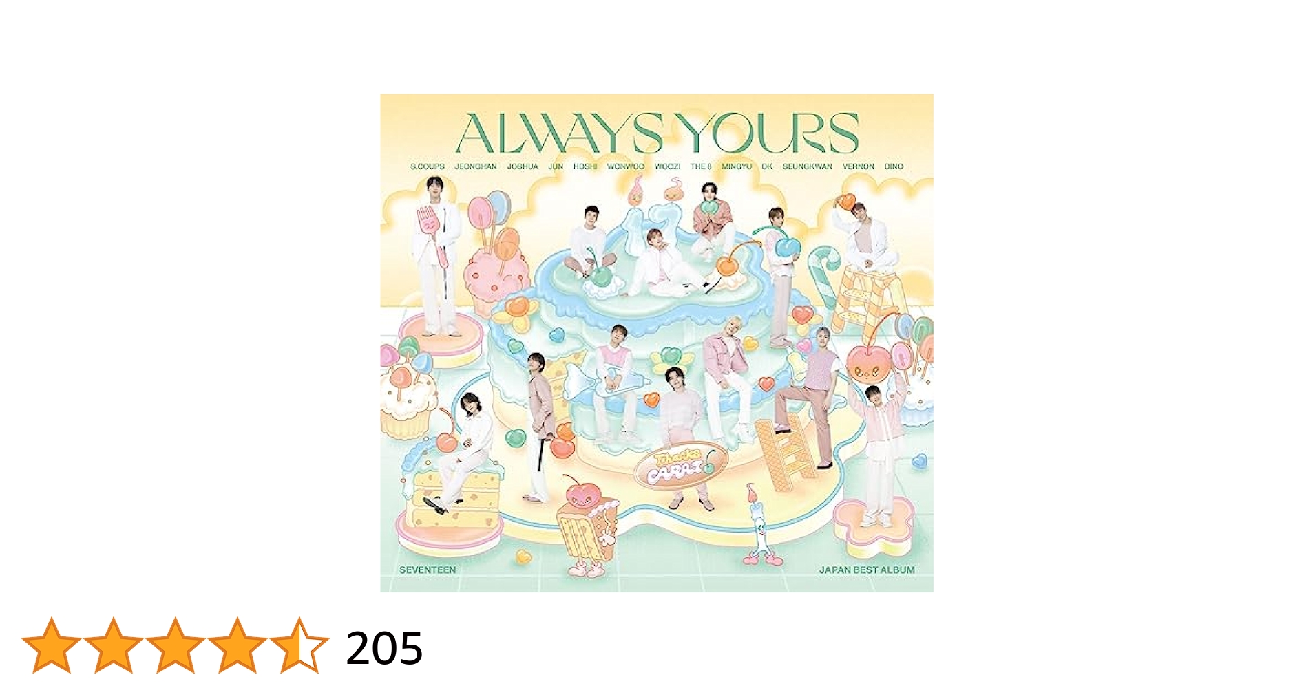 ALWAYS YOURS CD 2枚セット SEVENTEEN JAPAN BEST ALBUM「ALWAYS