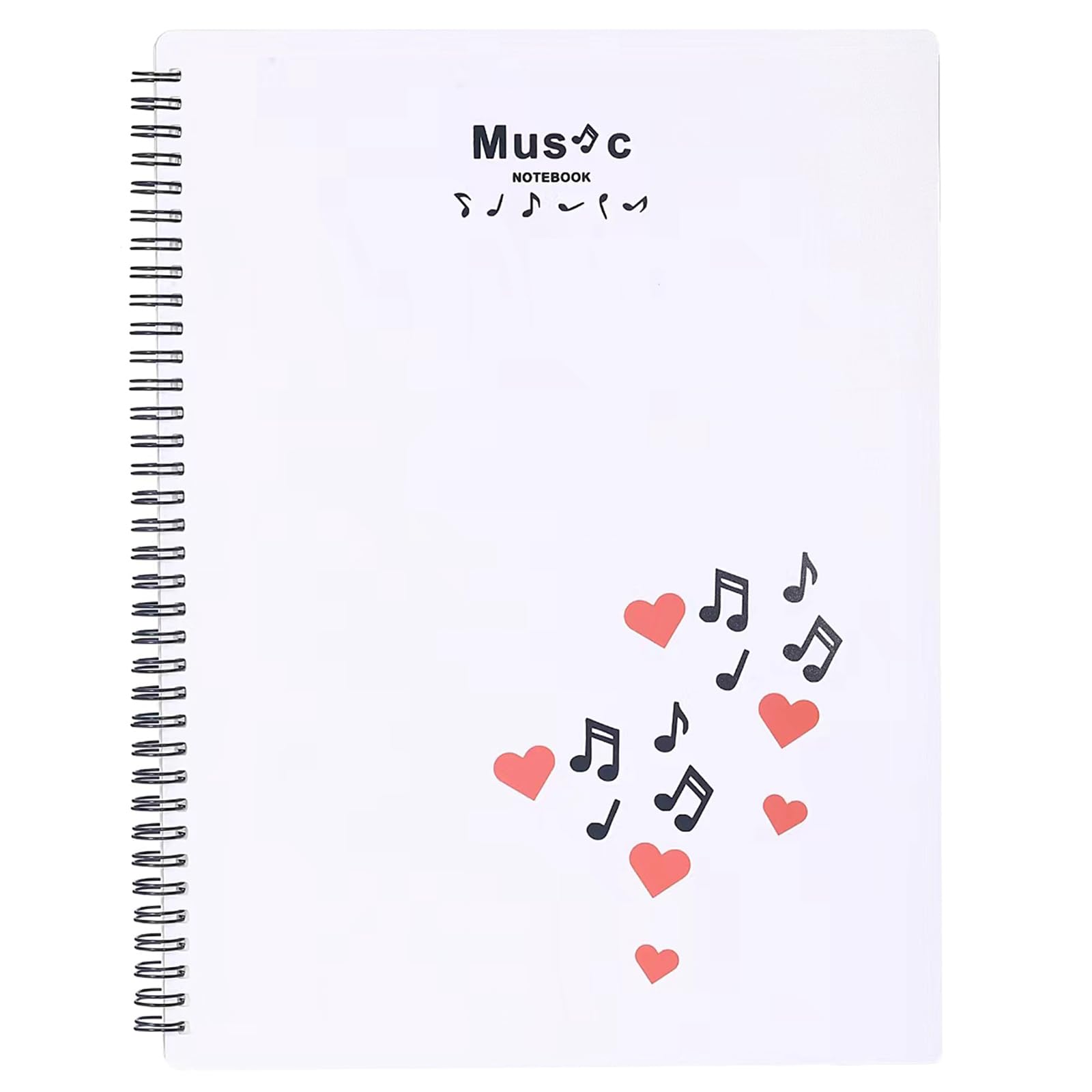 Carpeta de partituras con espirales, organizador de partituras, carpeta de documentos, hojas de música, archivos, carpeta de almacenamiento de papel