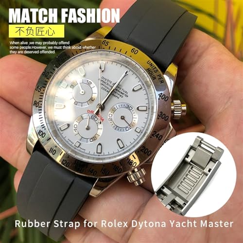 Bracelet montre caoutchouc 20mm étanche Yacht Master